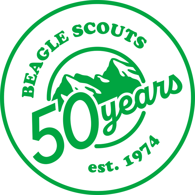 BEAGLE SCOUTS 50 years est. 1974