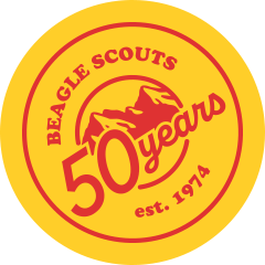 BEAGLE SCOUTS 50 years est. 1974