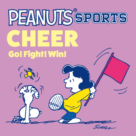 PEANUTS SPORTS CHEER Go! Fight! Win! Picture book design art – for classic & vintage
