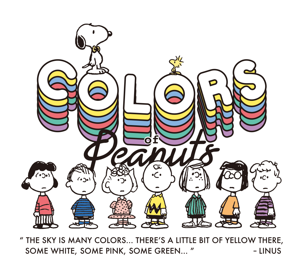 Colors of Peanuts Logo art for Classic
