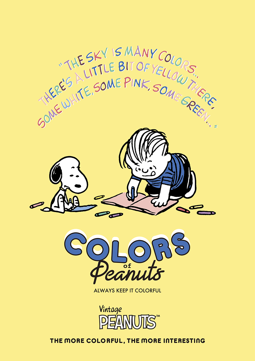 Colors of Peanuts Theme art for Vintage