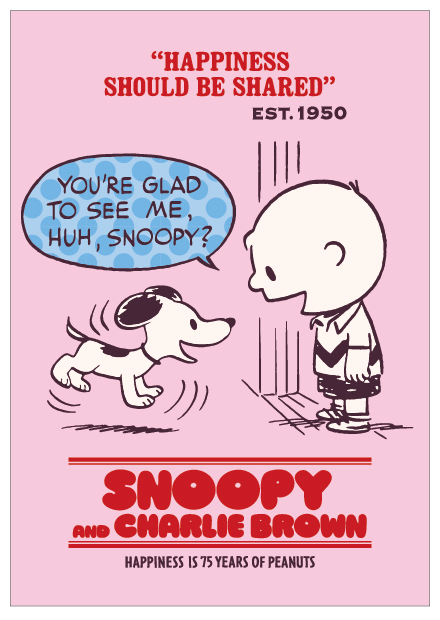 75th 50s SNOOPY AND CHARLIE BROWN