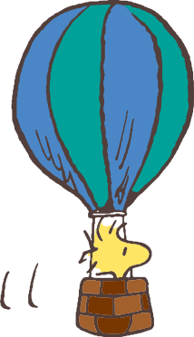気球に乗るウッドストック
