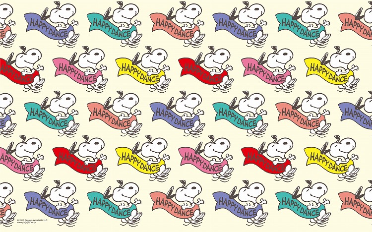 8月 Happy Danceな壁紙 Column Snoopy Co Jp 日本のスヌーピー公式サイト